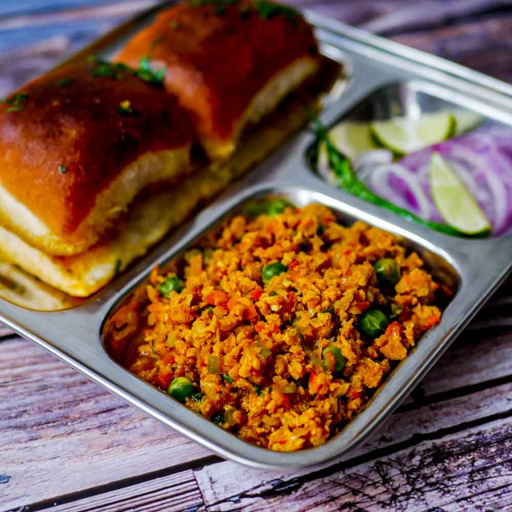 Butter Soy Keema Pav